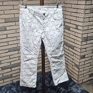 CAbi Nautical Look Jeans Sz 6 White